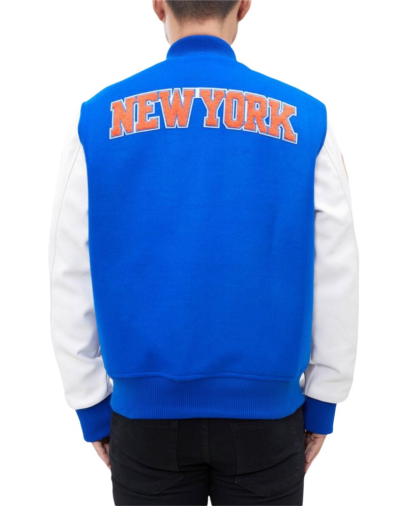 New York Knicks Royal Blue Varsity Jacket