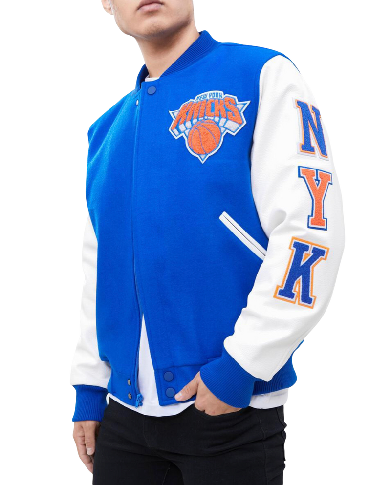 New York Knicks Royal Blue Varsity Jacket